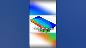 Hoe ik restspanning in Abaqus krijg (zonder te coderen!) #shorts