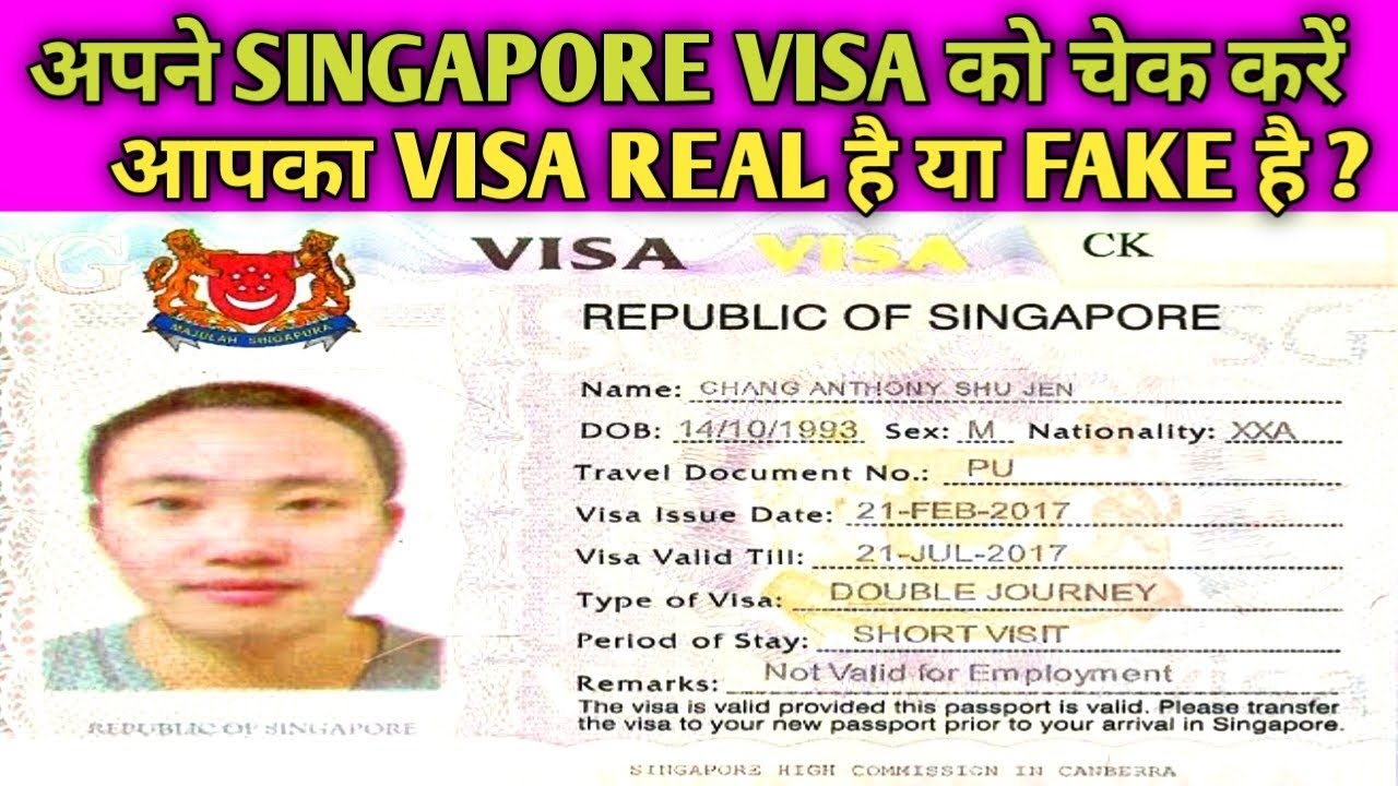 visit visa status singapore