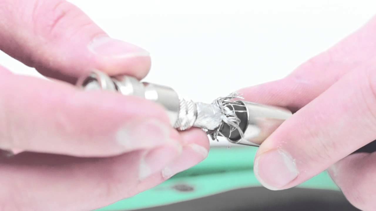 How To Make A BNC Male Crimp Connector RG8 279 YouTube