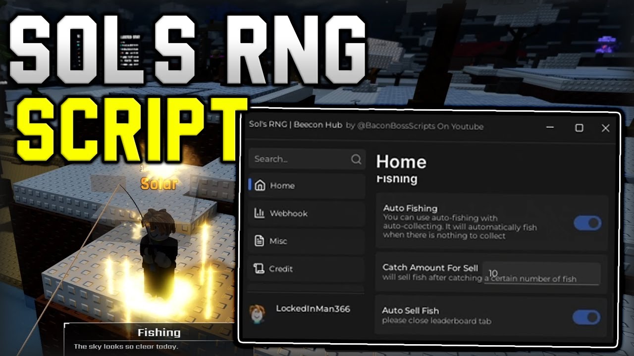 OP Sol S RNG BEST Script Auto Farm Get All Auras Auto Roll 