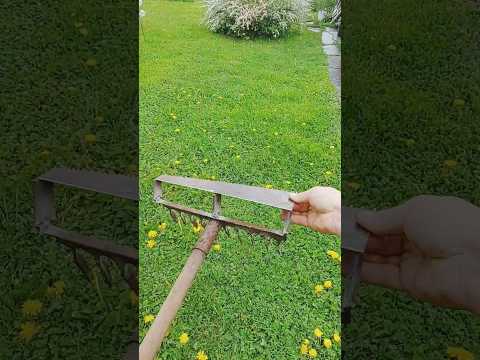 Самоделка из грабель и пилы коса грабли своими руками #diy #tool