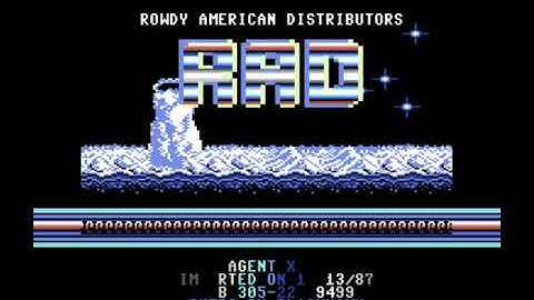 RAD Intro - Commodore 64 - C64 - Agent X II - Cracktro NTSC
