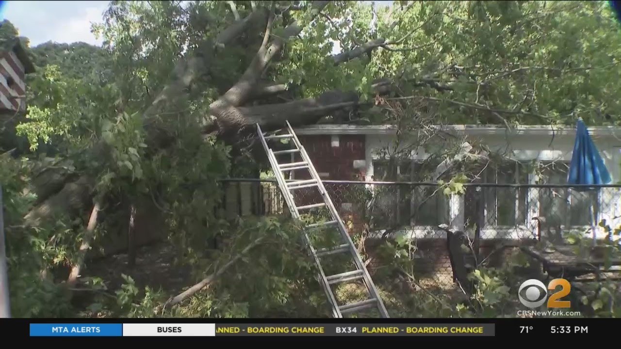 EF-0 tornado brings down power lines, trees across Suffolk County - YouTube