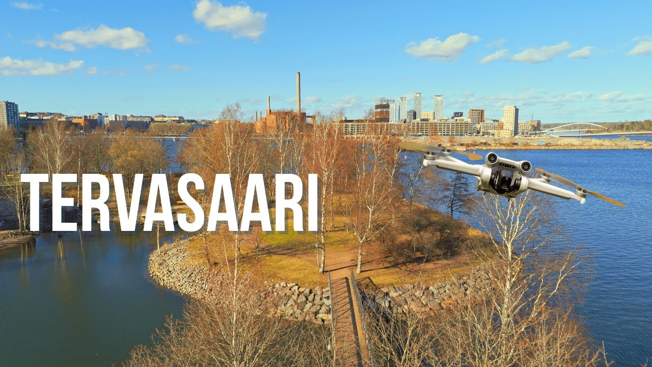 Discover Helsinki's Most Peaceful Park Aerial Journey Over Tervasaari