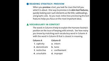 Reading Strategy:Preview