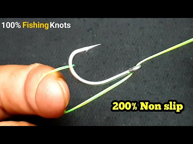 How to tie knot fish Hook 200% Non Slip Very simple Sir