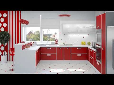 top-25-latest--kitchen-design-models-2020-|-latest-red-and-white-kitchen-design-|-home-decor