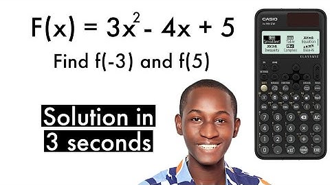 How To Solve Function Fast Using Casio Fx-991 CW Scientific Calculator (New Method)