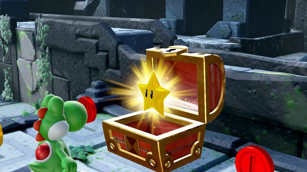 Super Mario Party Partner Party #1505 Domino Ruins Treasure Hunt Daisy & Yoshi vs Goomba & Bowser Jr