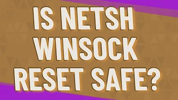 Was passiert bei Netsh Winsock reset?