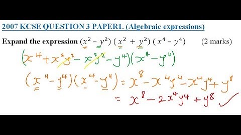 2007 KCSE MATHEMATICS QUESTION 3 PAPER 1