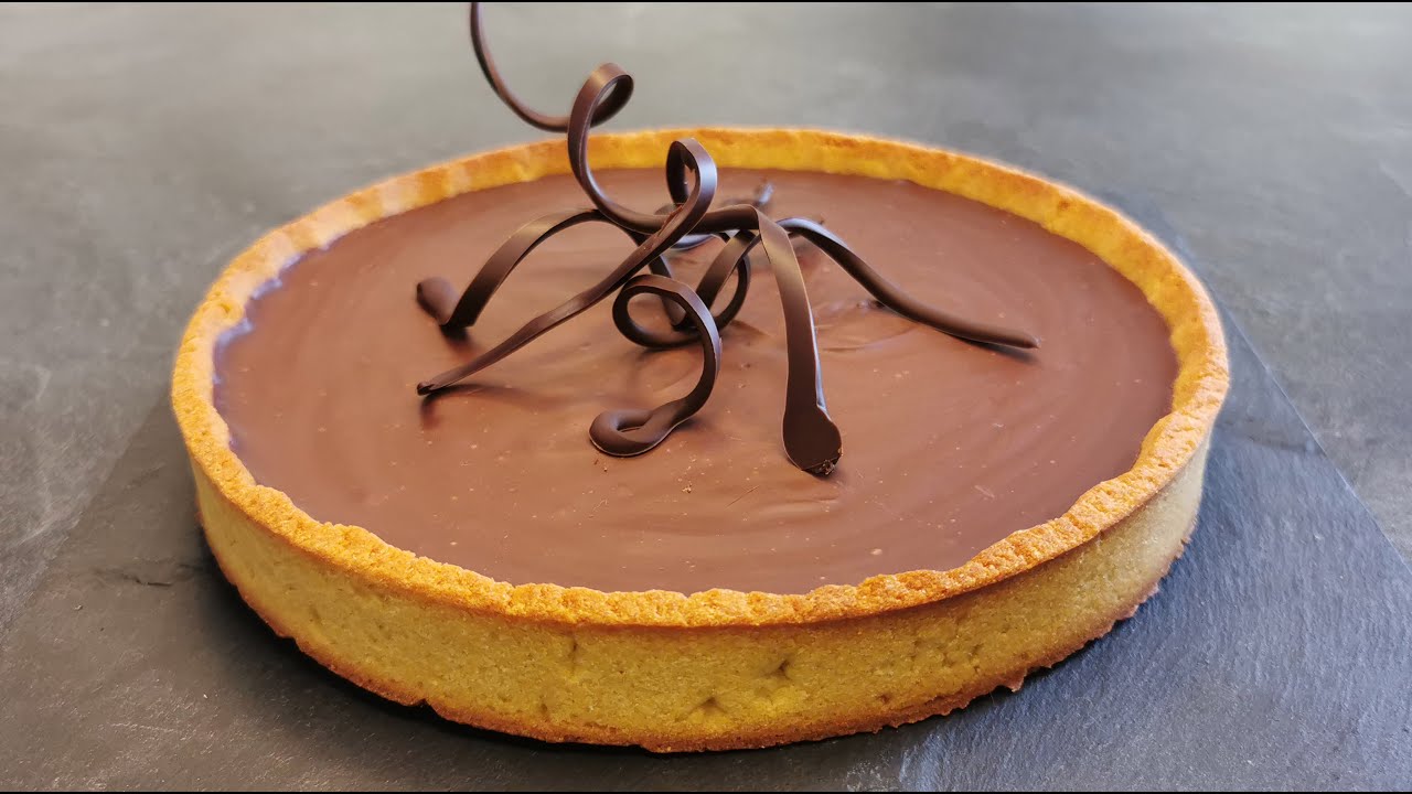 Tarte au chocolat sans gluten et sans lactose - Gluten-free & lactose-free chocolate tart