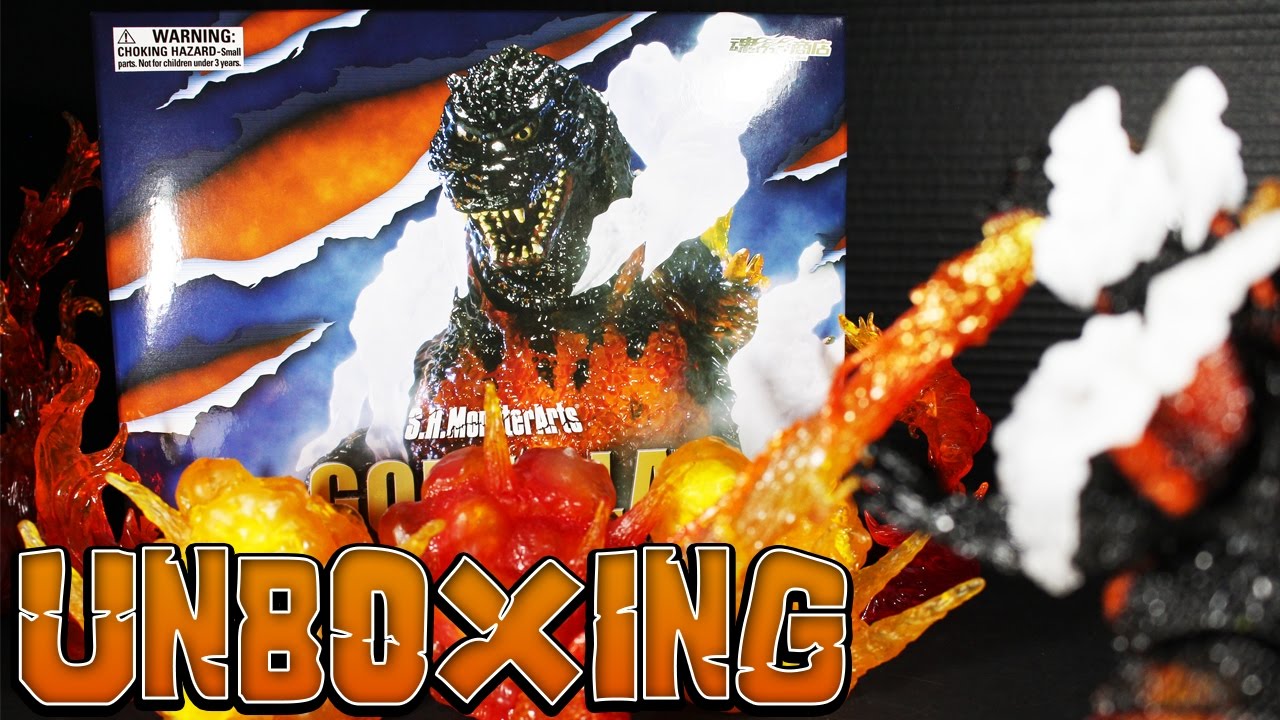 S.H. MonsterArts Ultimate Burning Godzilla  Unboxing