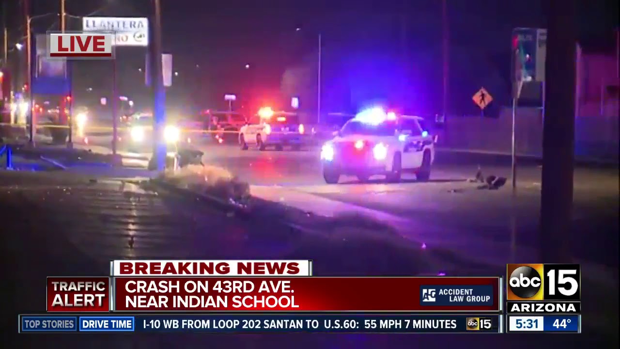 Woman hit by car on 43rd Avenue and Indian School Road