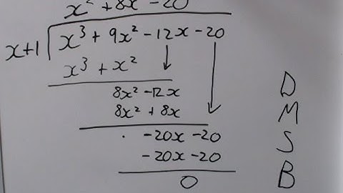 Factorising cubic functions using algebraic long division