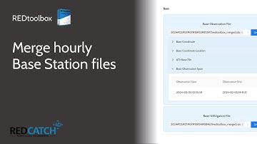 REDtoolbox tutorial - Merge hourly splitted DRTK2 *.DAT Base Station files