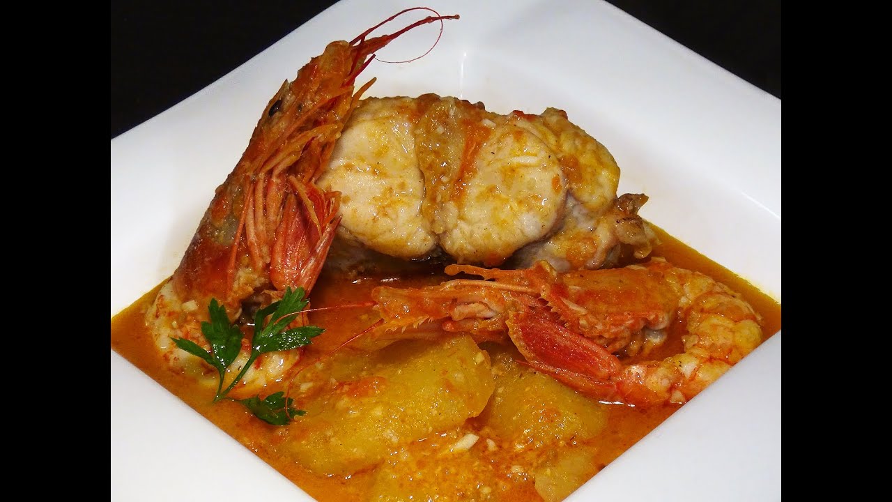 Receta Suquet de rape y gambas - Recetas de cocina, paso a ...