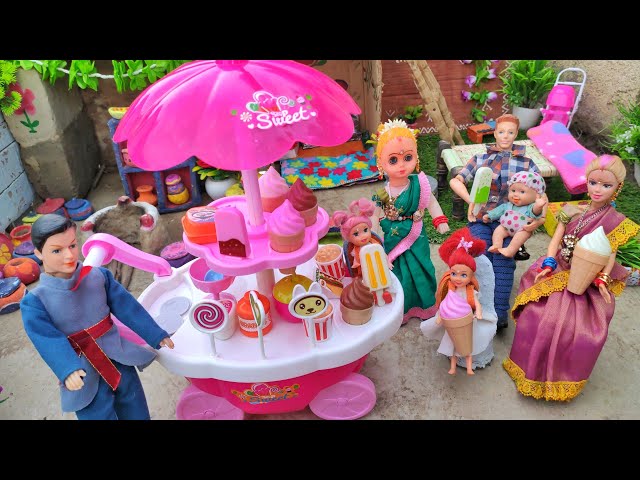 Barbie Dll All Day Routine In Indian Village/Radha Ki Kahani Part -135/Barbie Doll Bedtime Story|| class=