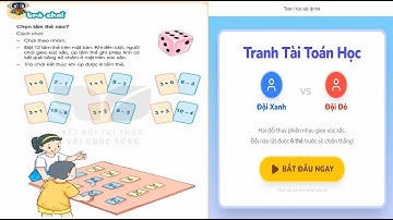 Trò chơi tung xúc xắc lật thẻ - Môn Toán tiểu học