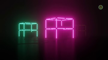 Neon Cubes - EEVEE Render - Blender 2.8