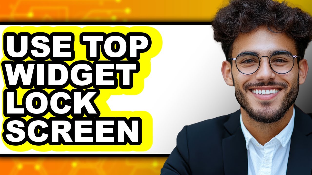 How to Use Top Widget Lock Screen - YouTube