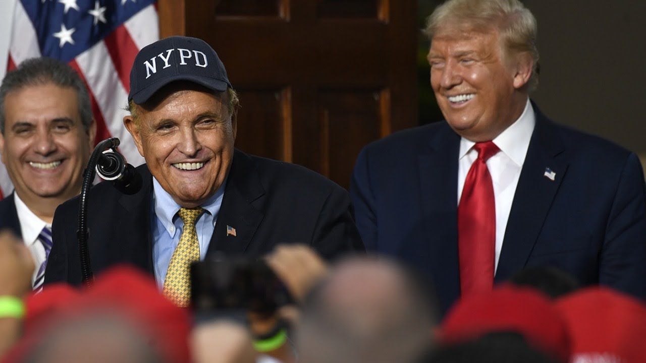 LIVE URGENT: Trump & Giuliani at Voter