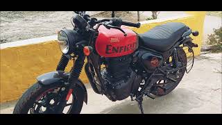 Royal Enfield hunter 350 2 months review my first youtub vlog please guys sport me subscribe and com