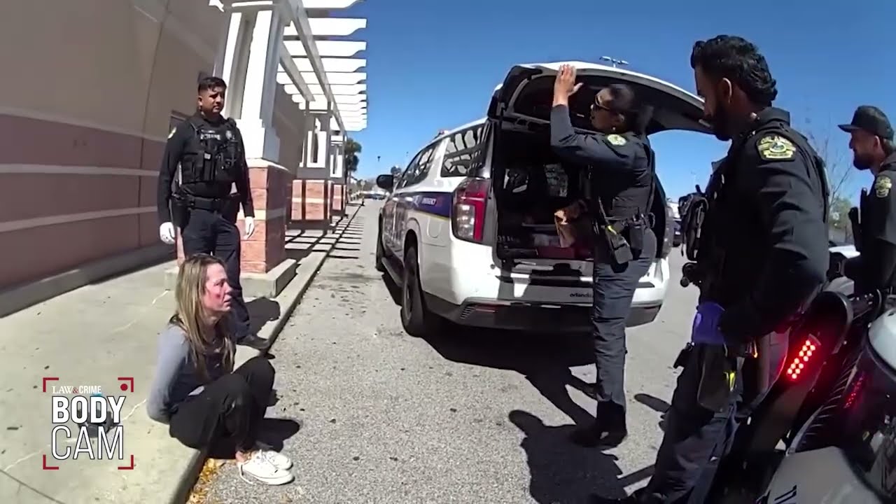 The Exact Second the Ultimate Florida Woman Attacks a Pregnant Mom Before Cops Arrive!