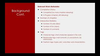 CSE 442 Final Project Demo: Archive Of Our Own Breakdown