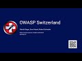 2021-02-09 ZAP Automation In CICD - OWASP Switzerland