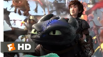 How to Train Your Dragon 2 - Toothless Fights Back Scene | Fandango Family