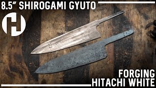 Forging a Shirogami Gyuto