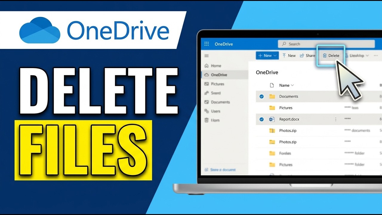 How to Delete Files from OneDrive 2026 (Easy Guide) - YouTube