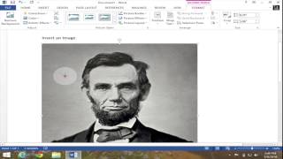 Insert a Picture Into Microsoft Word 2013