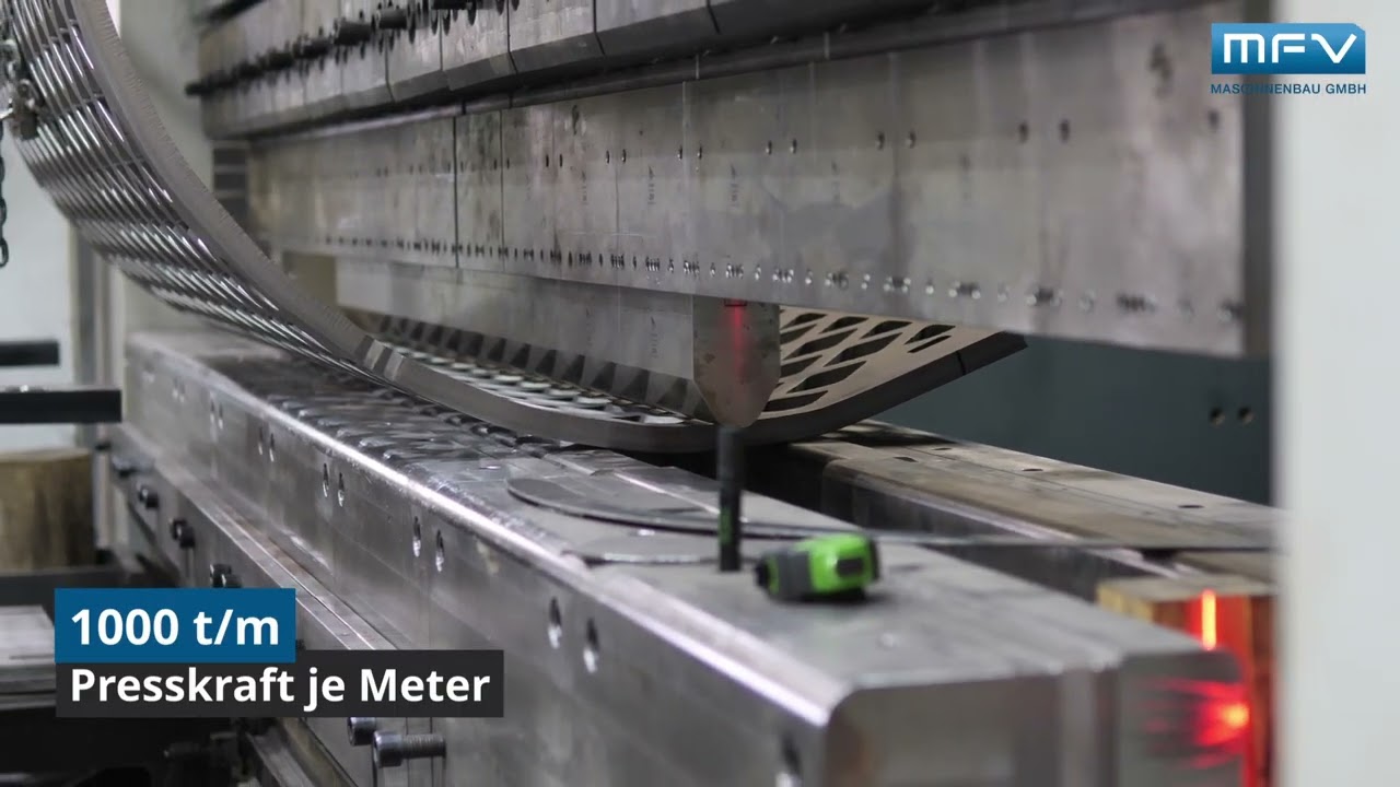1000 Tonnen CNC-Abkantpresse im Einsatz | MFV Maschinenbau