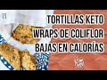 🌮WRAPS KETO DE COLIFLOR BAJOS EN CALORIAS | KETO TORTILLAS CAULIFLOWER WRAPS | Manu Echeverri