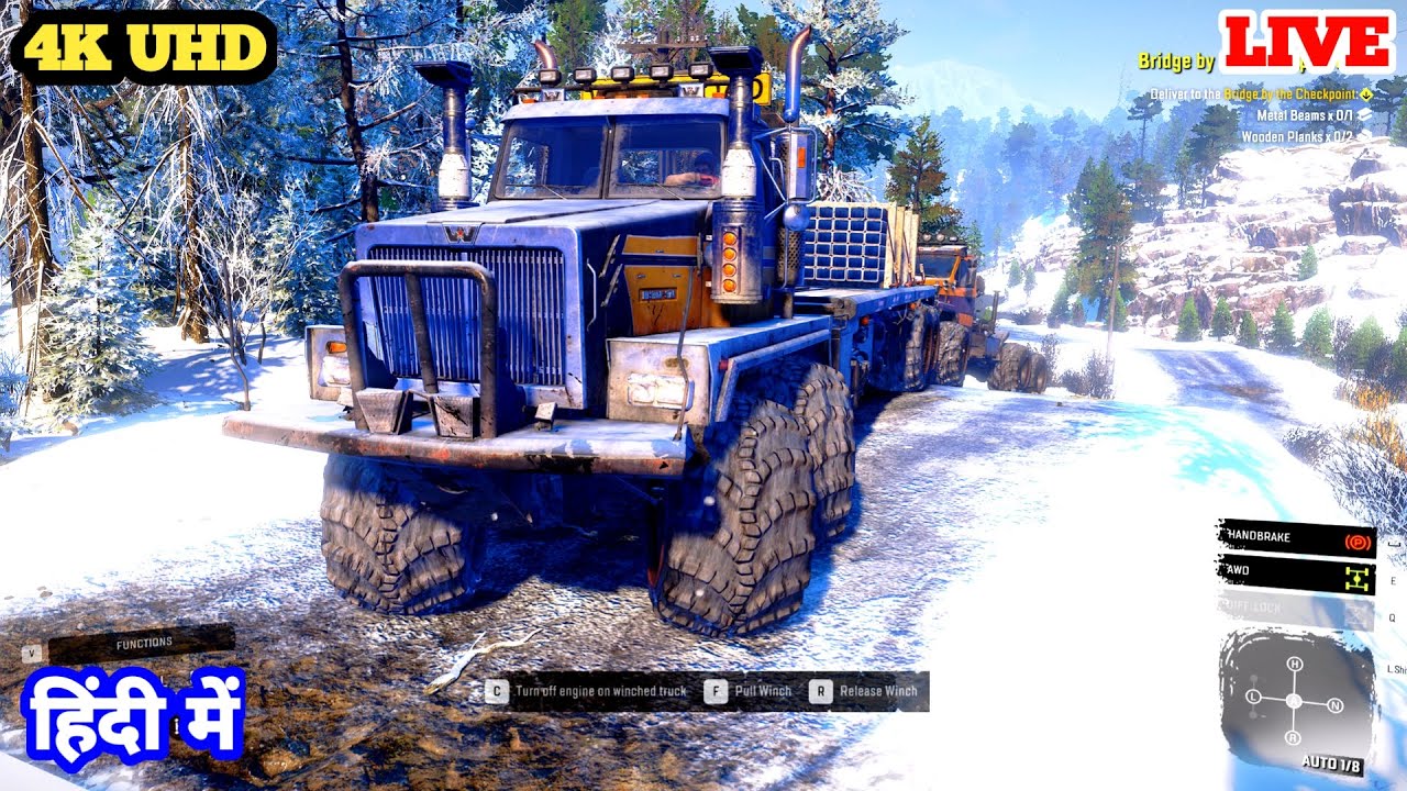 Snowrunner Season 4{AMUR RUSSIA}Northern Aegis Installation[Top Secret]Pc Gameplay/UHD Gaming