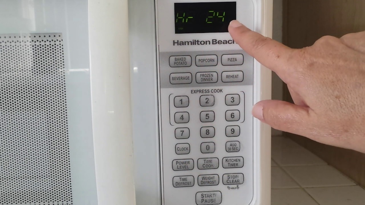 Hamilton Beach Microwave - Set The Time