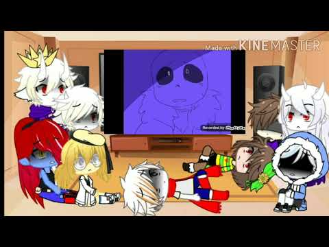 Реакция андертейл на анимацию Rockabye.