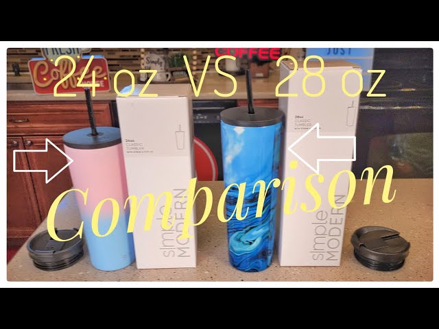 Simple Modern 24 oz Tumbler with Straw Lid Water Bottle Review 