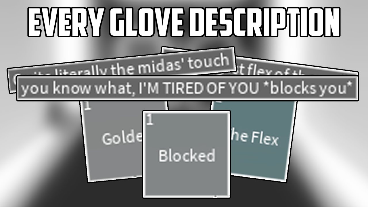 describe using this glove (wrong answers only) part 4 : r/SlapBattles