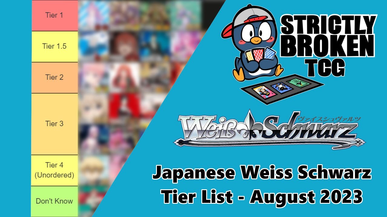 Weiss Schwarz - Japanese Tier List for August 2023 - YouTube