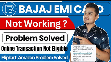 Bajaj finserv emi card not eligible online transaction | Bajaj finserv emi card declined problem