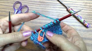 Short Row knitting - RS wrap & turn