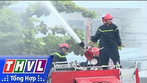 THVL | Diễn tập PCCC và CNCH có nhiều lực lượng tham gia tại chợ Vĩnh Long