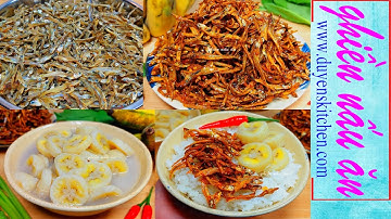 Canh Không Gia Vị, Không Rau Nêm | Khô Cá Cơm Rim Bơ Tỏi | Canh Chuối | Duyen