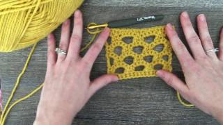 Learn how to crochet the honeycomb trellis stitch with this easy-to-follow tutorial. Written instructions for this stitch pattern, please 