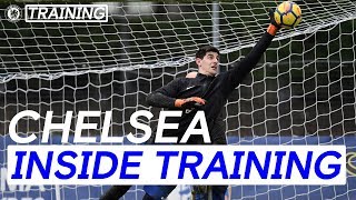 Flying Saves With Courtois - Training With The Chelsea Goalkeepers | Inside Training | Chelsea FC