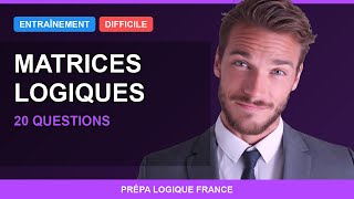 🔴 Matrices Logiques - Entraînement Difficile #1 | SNCF | Banques | Armée (TAMI-C)