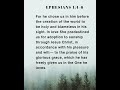 Ephesians 1:4-6